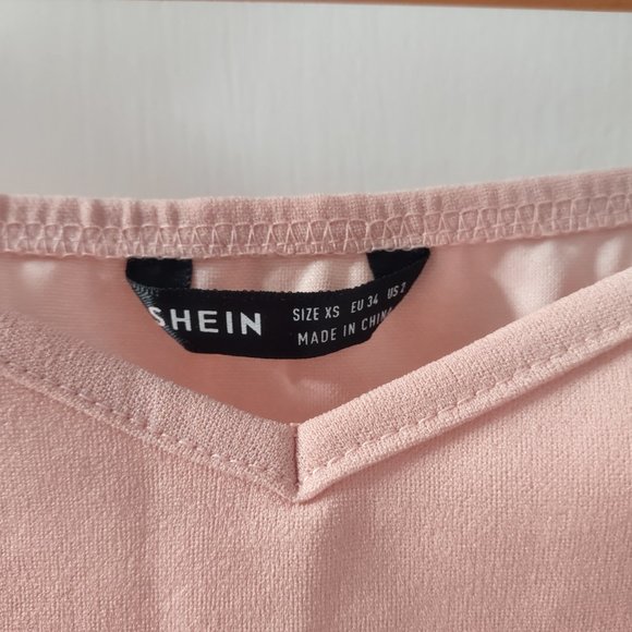 SHEIN Cap Sleeve Jumpsuit, Peach, XS - Picture 4 of 4